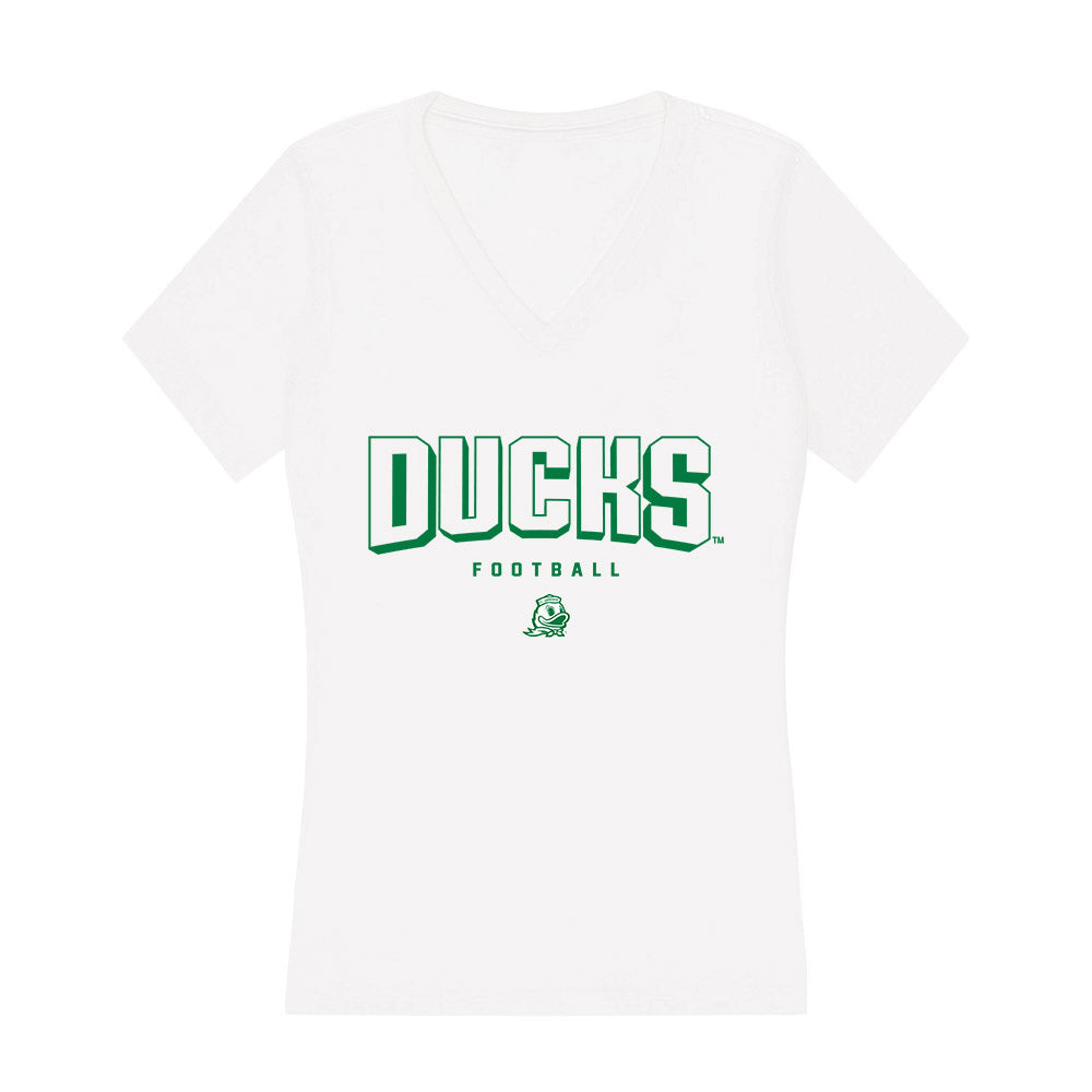 Oregon - NCAA Football : Travis Brashear - Women's V-Neck T-Shirt-0