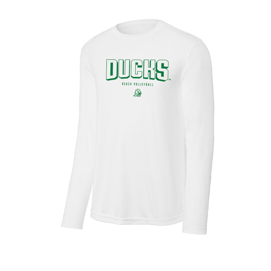 Oregon - NCAA Beach Volleyball : Mia Komsky - Activewear Long Sleeve T-Shirt-0