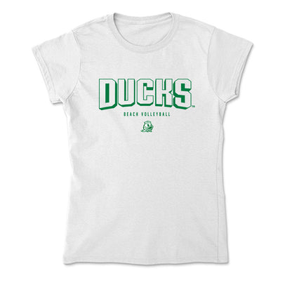 Oregon - NCAA Beach Volleyball : Natasha George - Soft Style Women’s T-Shirt-0
