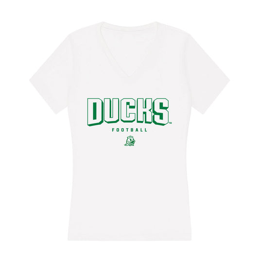 Oregon - NCAA Football : Cooper Perry - Women's V-Neck T-Shirt-0
