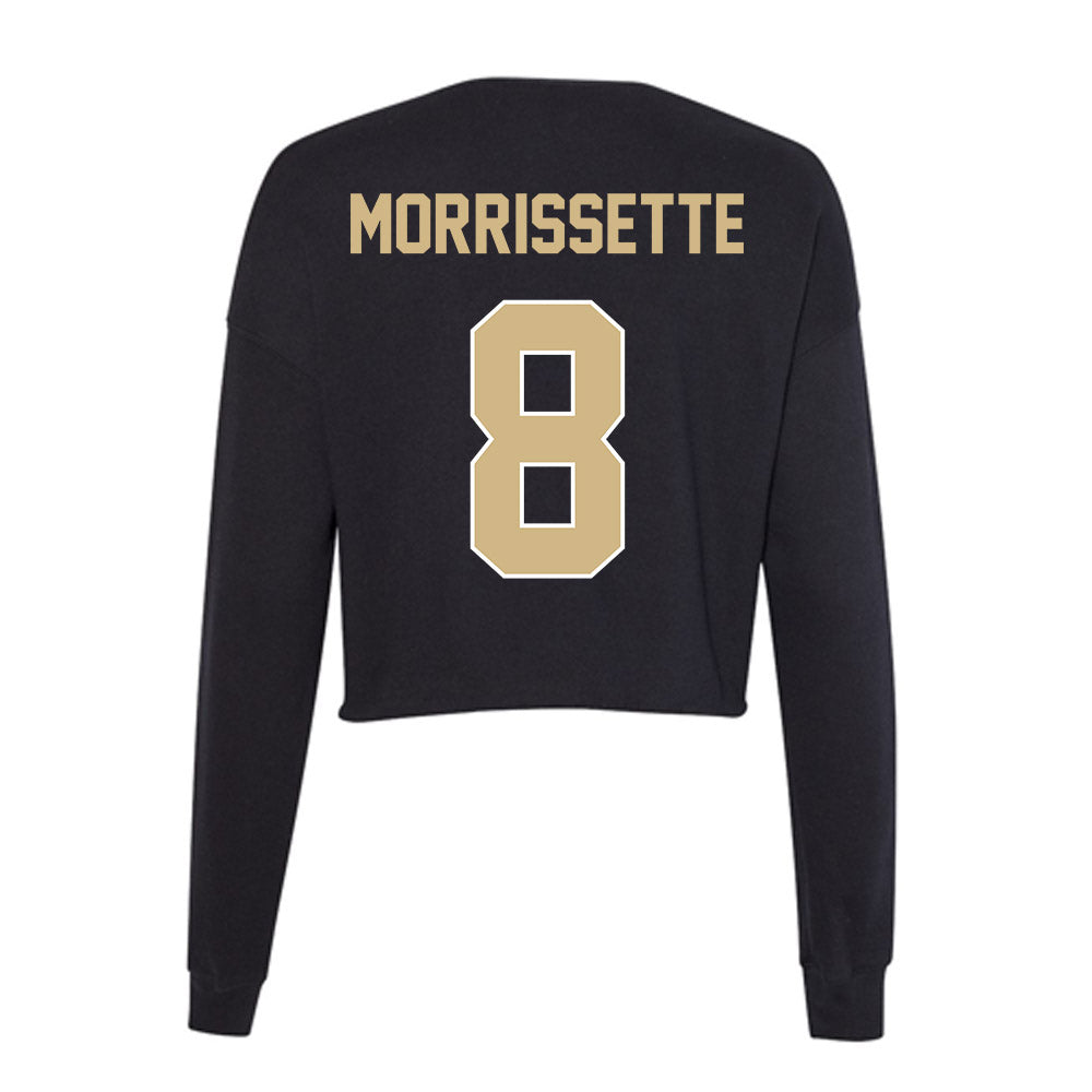 Purdue - NCAA Football : De'Nylon Morrissette - Women's Cropped Crew Fleece-1