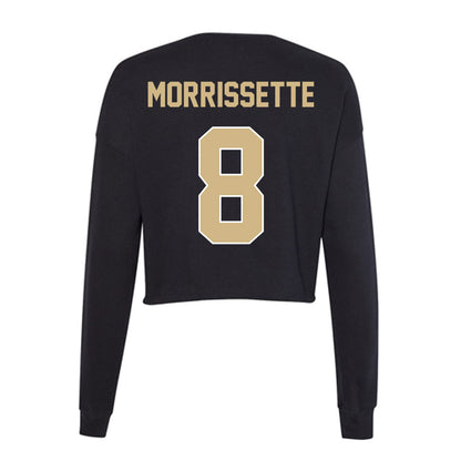 Purdue - NCAA Football : De'Nylon Morrissette - Women's Cropped Crew Fleece-1