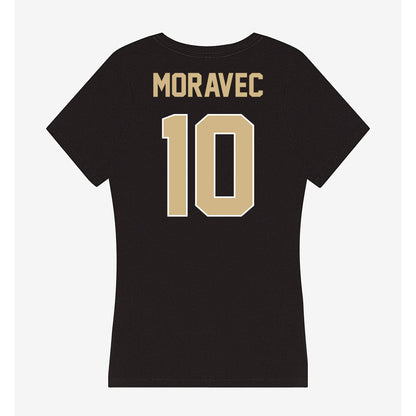 Purdue - NCAA Women's Volleyball : Nataly Moravec - Women's V-Neck T-Shirt-1