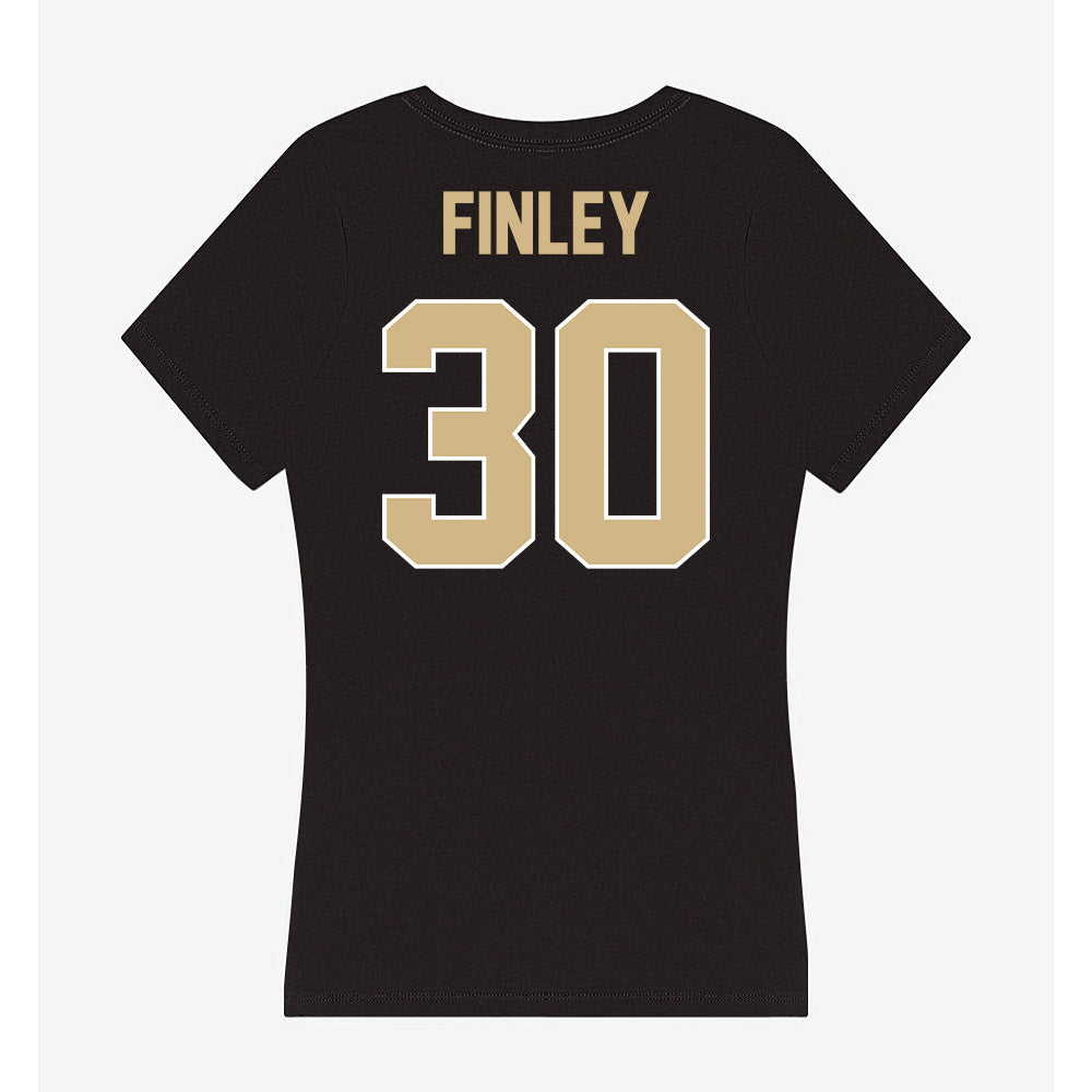 Purdue - NCAA Baseball : Maclane Finley - Women's V-Neck T-Shirt-1