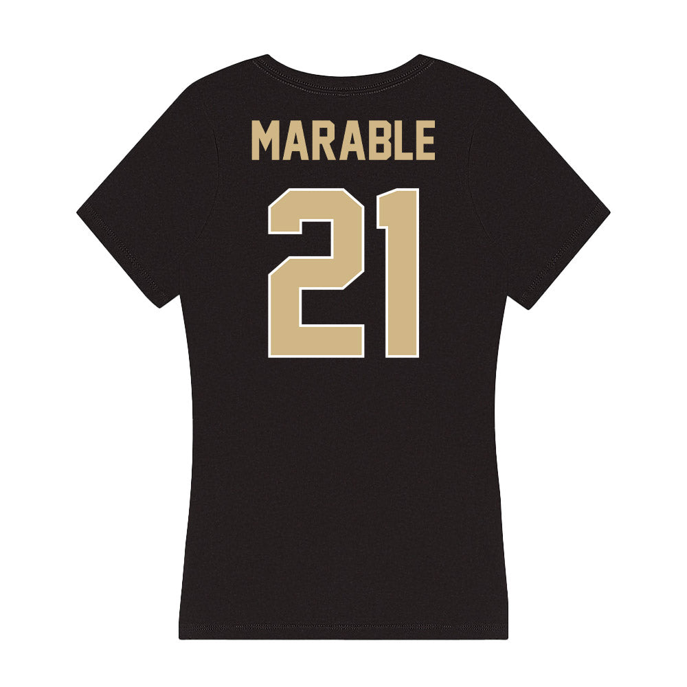 Purdue - NCAA Football : D'Mon Marable - Women's V-Neck T-Shirt-1