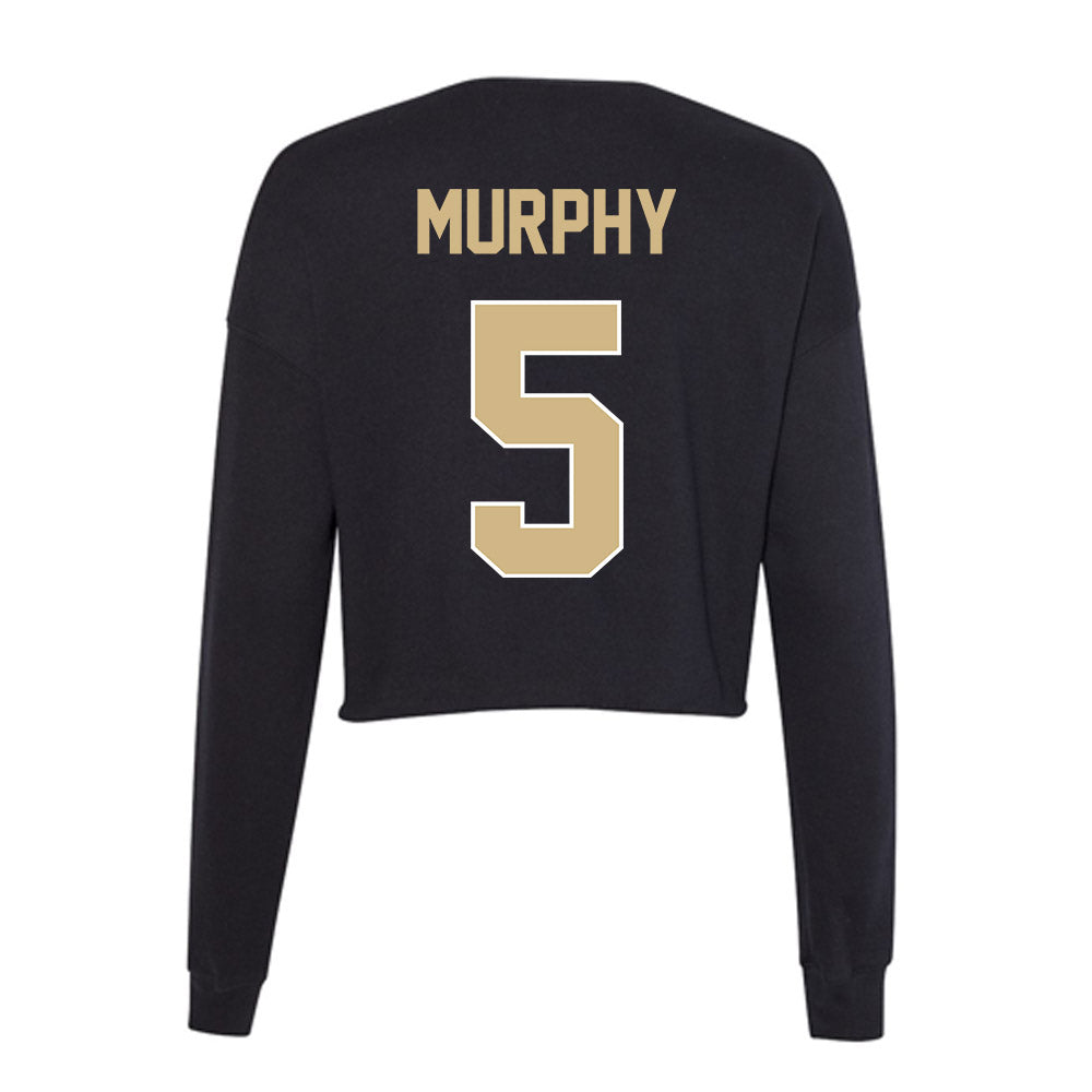 Purdue - NCAA Men's Basketball : Liam Murphy - Women's Cropped Crew Fleece-1