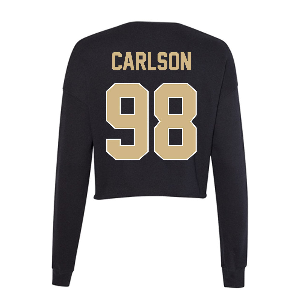 Purdue - NCAA Football : Drake Carlson - Women's Cropped Crew Fleece-1