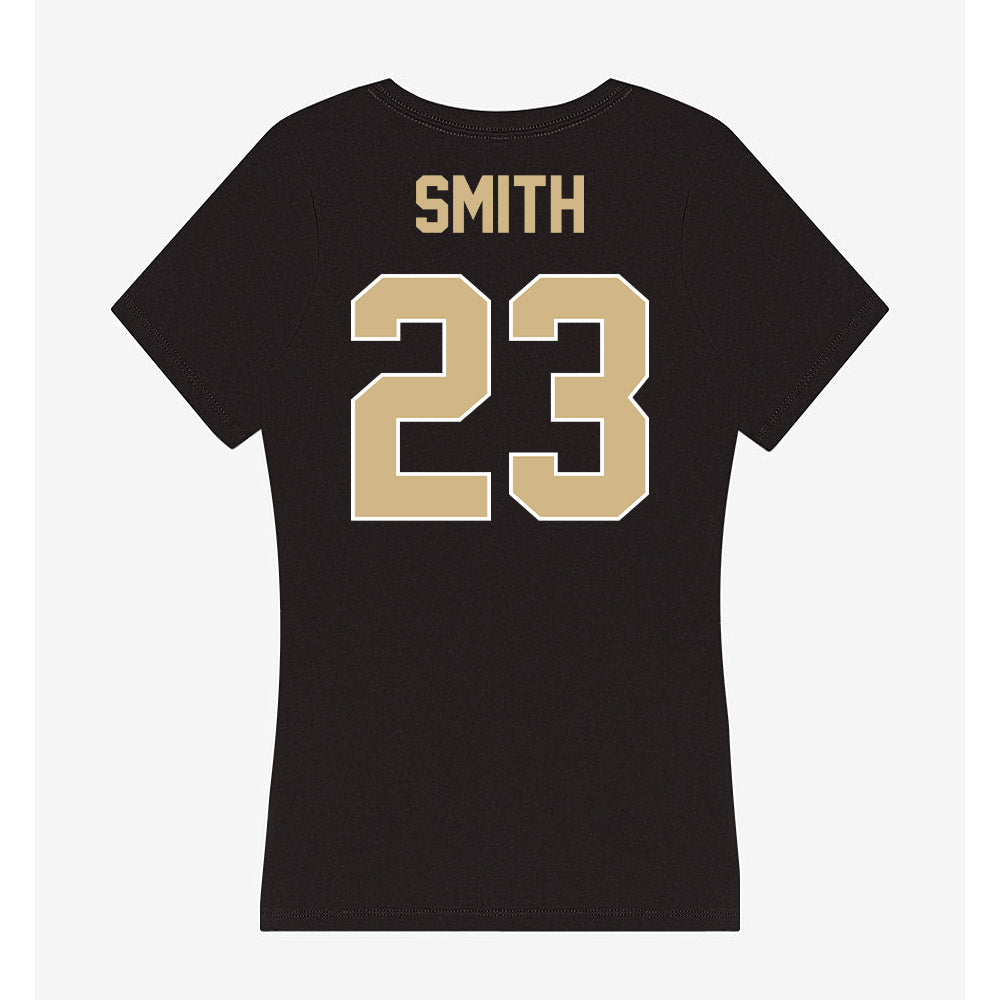 Purdue - NCAA Women's Basketball : Kiki Smith - Women's V-Neck T-Shirt-1