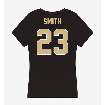 Purdue - NCAA Women's Basketball : Kiki Smith - Women's V-Neck T-Shirt-1
