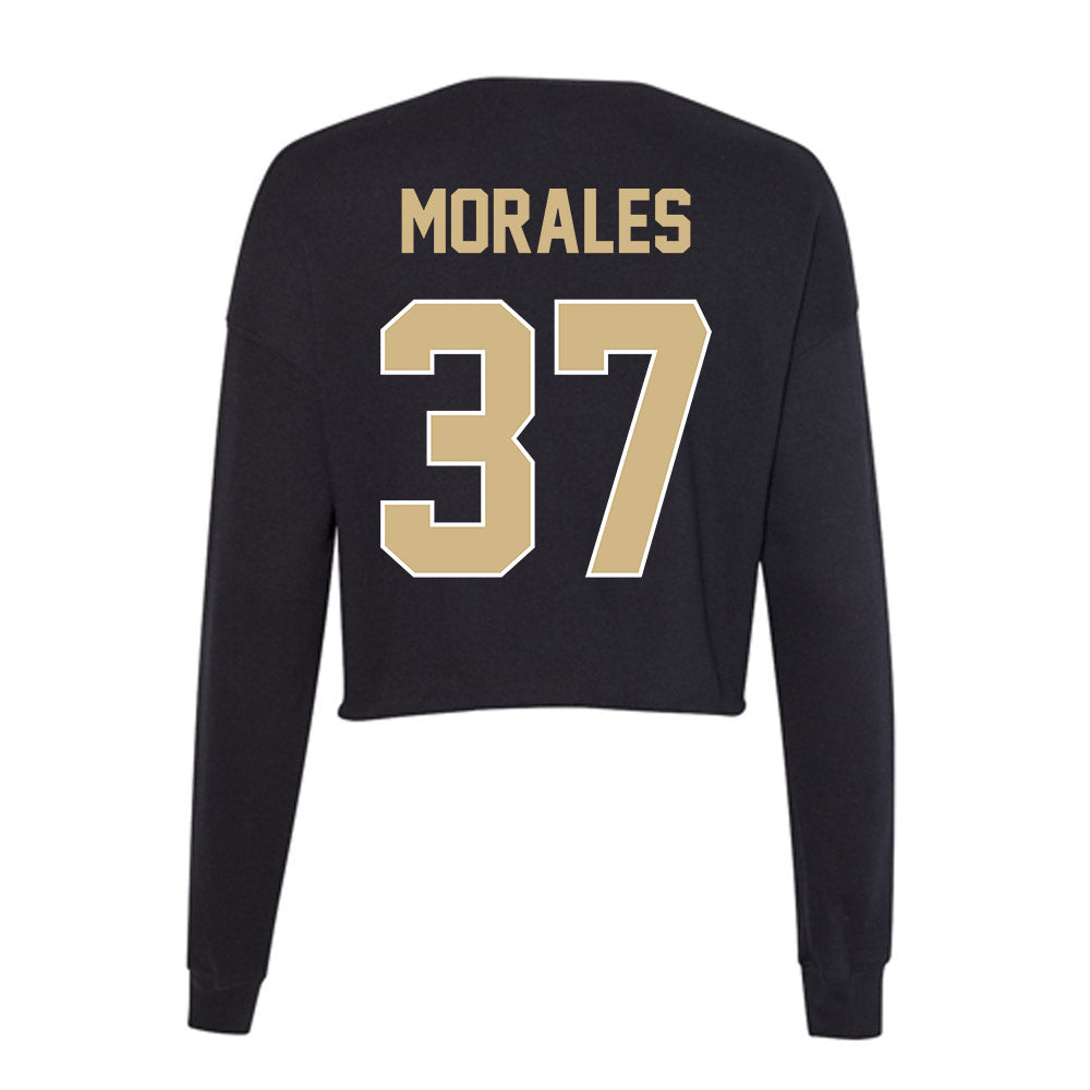 Purdue - NCAA Baseball : Jordan Morales - Women's Cropped Crew Fleece-1