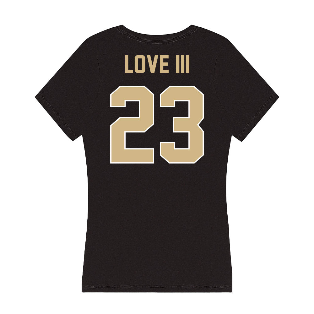 Purdue - NCAA Football : Reggie Love III - Women's V-Neck T-Shirt-1