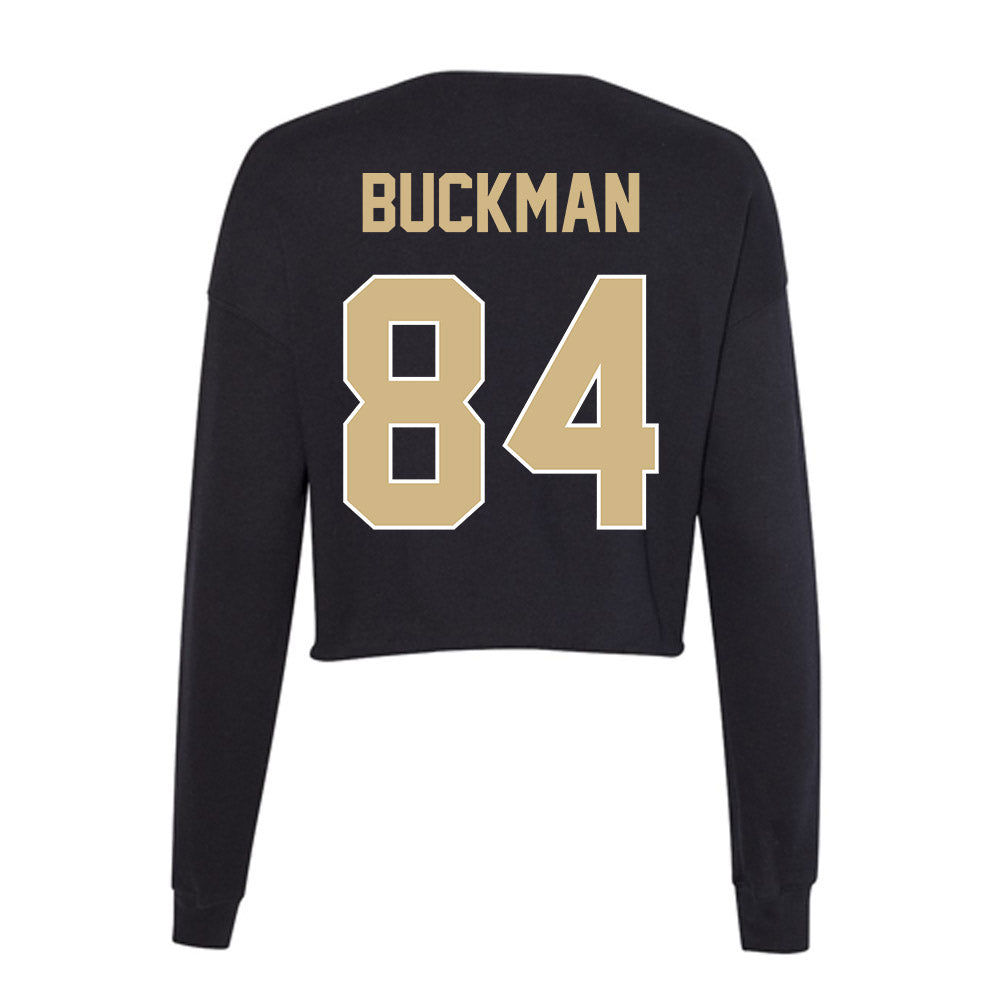 Purdue - NCAA Football : Nolan Buckman - Women's Cropped Crew Fleece-1