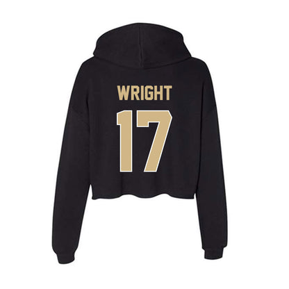 Purdue - NCAA Football : Traveon Wright - Women's Crop Fleece Hoodie-1