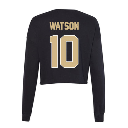 Purdue - NCAA Football : Jesse Watson - Women's Cropped Crew Fleece-1