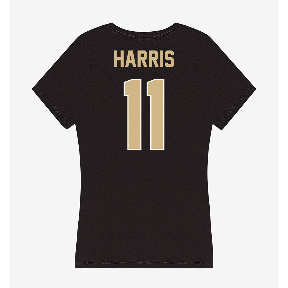Purdue - NCAA Football : TraMar Harris - Women's V-Neck T-Shirt-1