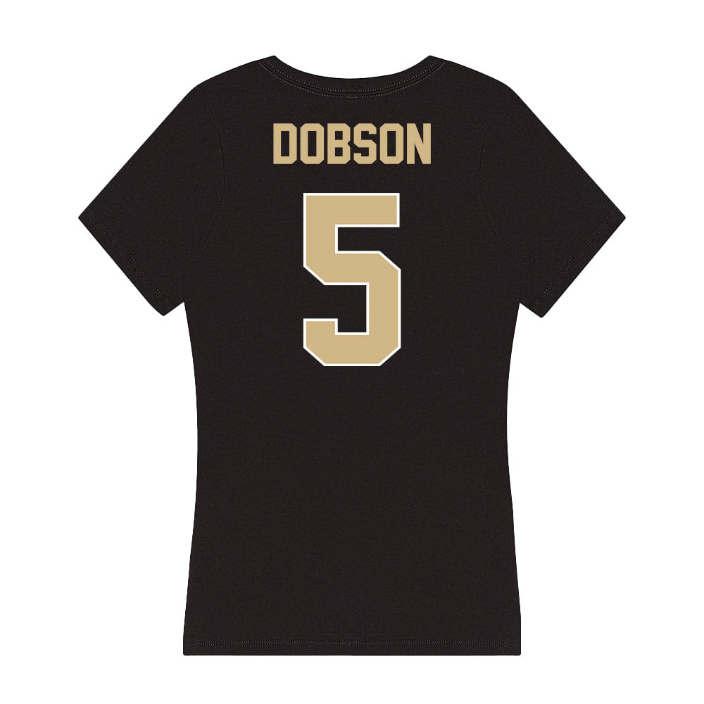 Purdue - NCAA Baseball : Trip Dobson - Women's V-Neck T-Shirt-1