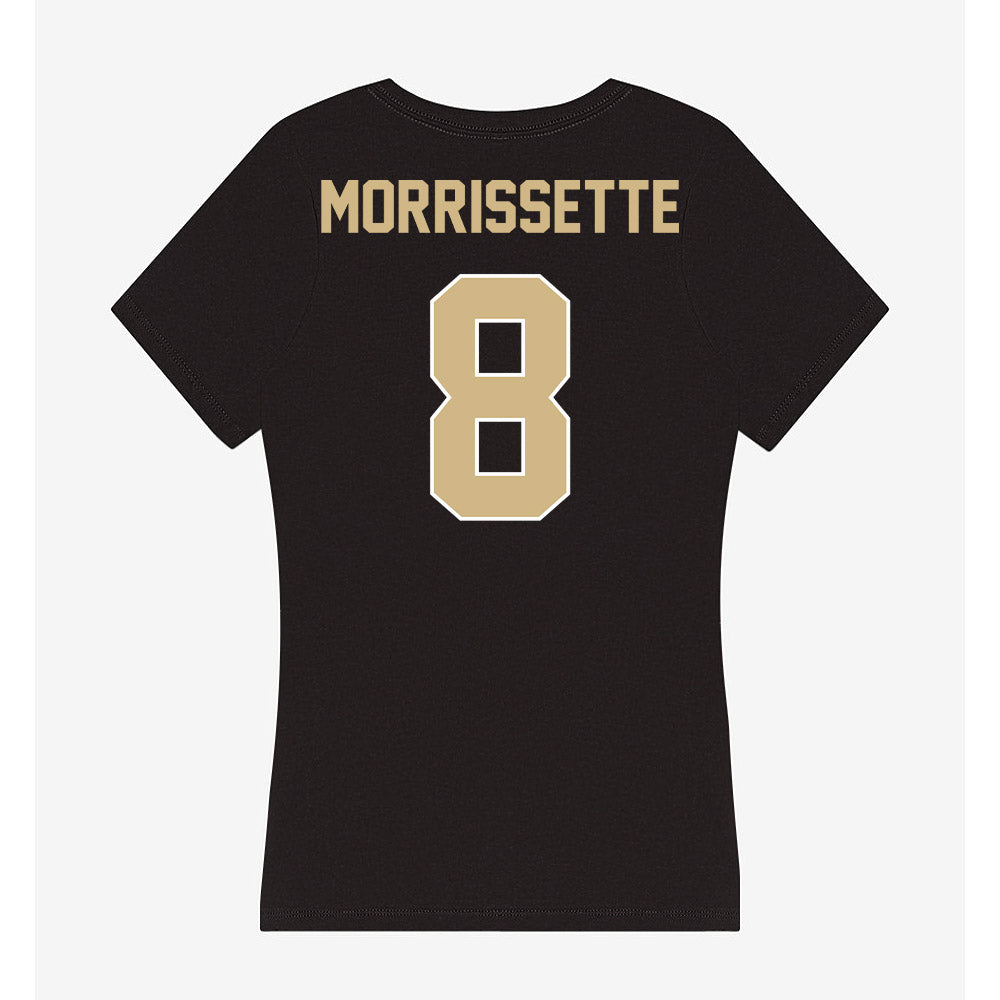 Purdue - NCAA Football : De'Nylon Morrissette - Women's V-Neck T-Shirt-1