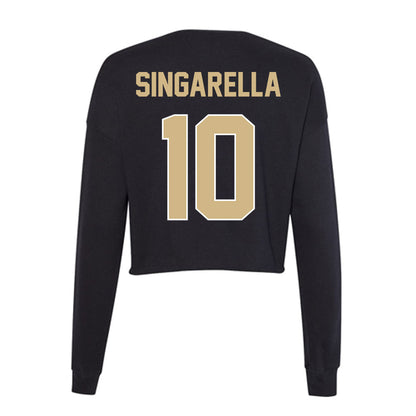 Purdue - NCAA Women's Soccer : Chiara Singarella - Women's Cropped Crew Fleece-1