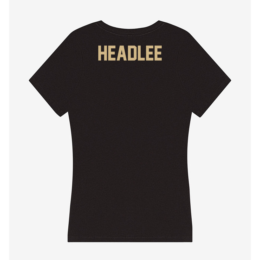 Purdue - NCAA Women's Golf : Michaela Headlee - Women's V-Neck T-Shirt-1