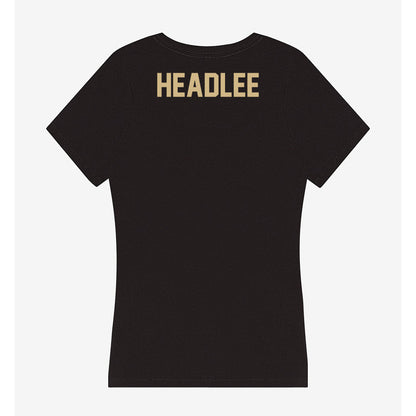 Purdue - NCAA Women's Golf : Michaela Headlee - Women's V-Neck T-Shirt-1