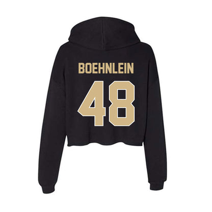 Purdue - NCAA Football : Bennett Boehnlein - Women's Crop Fleece Hoodie-1