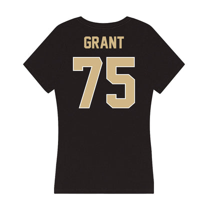 Purdue - NCAA Football : Jalen Grant - Women's V-Neck T-Shirt-1