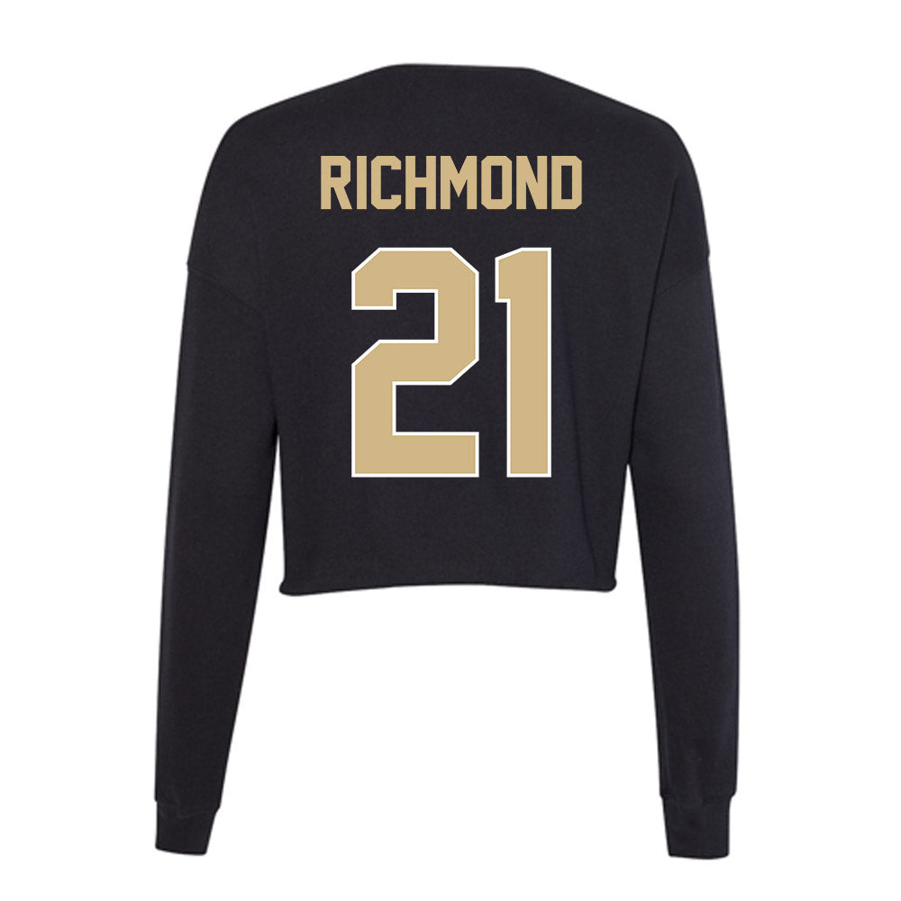 Purdue - NCAA Baseball : CJ Richmond - Women's Cropped Crew Fleece-1