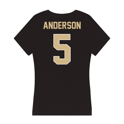 Purdue - NCAA Women's Volleyball : Taylor Anderson - Women's V-Neck T-Shirt-1