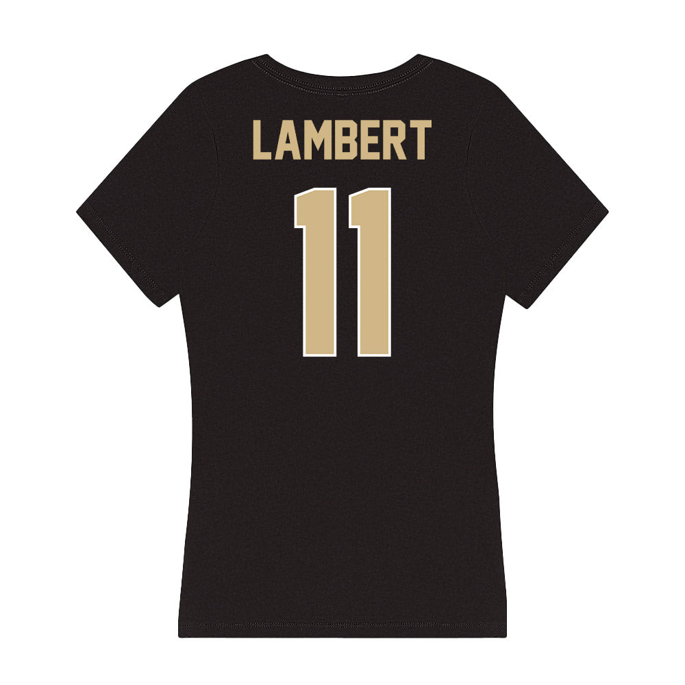 Purdue - NCAA Baseball : Cal Lambert - Women's V-Neck T-Shirt-1