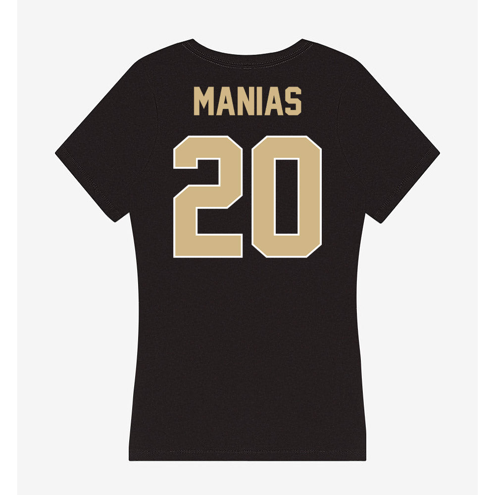 Purdue - NCAA Baseball : Aaron Manias - Women's V-Neck T-Shirt-1