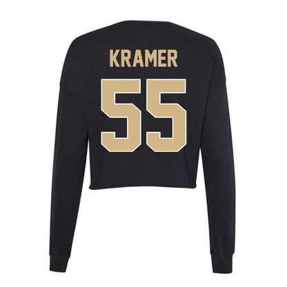 Purdue - NCAA Baseball : Jake Kramer - Women's Cropped Crew Fleece-1