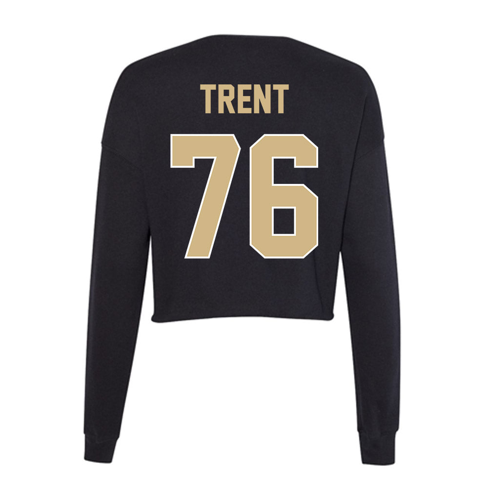 Purdue - NCAA Football : Ethan Trent - Women's Cropped Crew Fleece-1