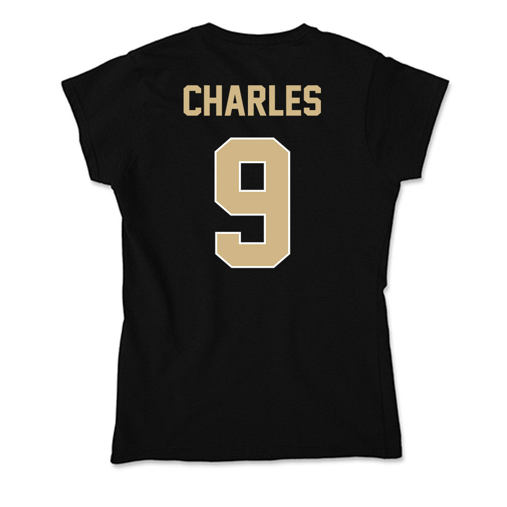 Purdue - NCAA Women's Volleyball : Dior Charles - Soft Style Women’s T-Shirt-1