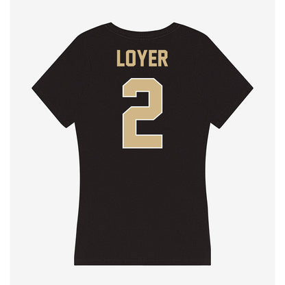 Purdue - NCAA Men's Basketball : Fletcher Loyer - Women's V-Neck T-Shirt-1