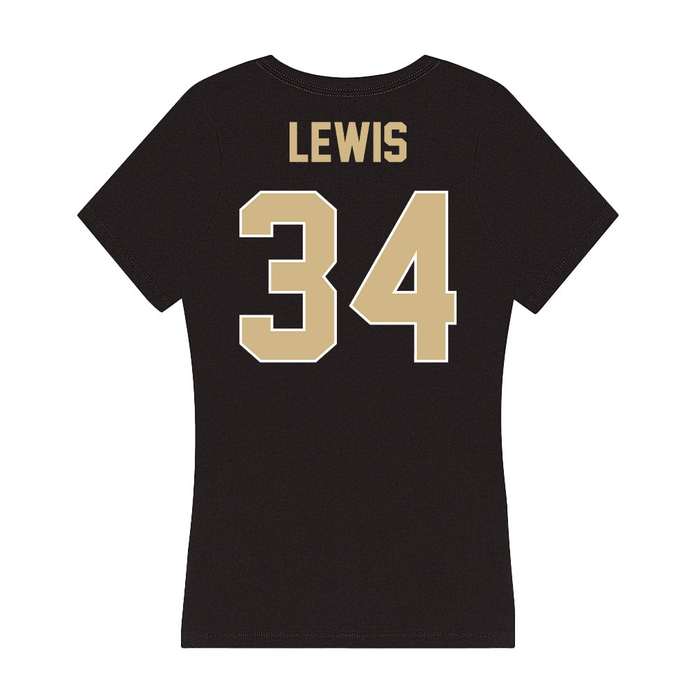 Purdue - NCAA Football : Damarjhe Lewis - Women's V-Neck T-Shirt-1