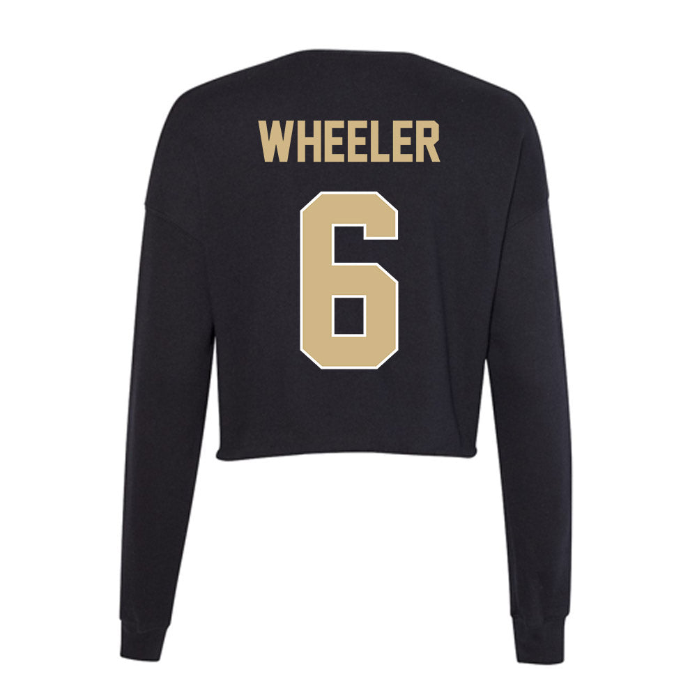 Purdue - NCAA Softball : Mallory Wheeler - Women's Cropped Crew Fleece-1