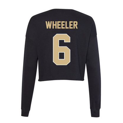 Purdue - NCAA Softball : Mallory Wheeler - Women's Cropped Crew Fleece-1
