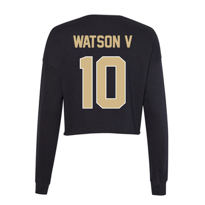 Purdue - NCAA Football : Jesse Watson V - Women's Cropped Crew Fleece-1