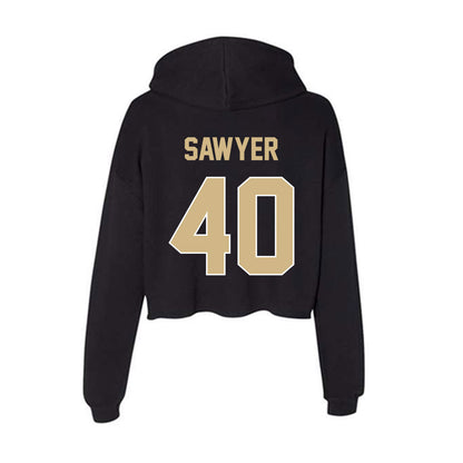 Purdue - NCAA Baseball : Barron Sawyer - Women's Crop Fleece Hoodie-1