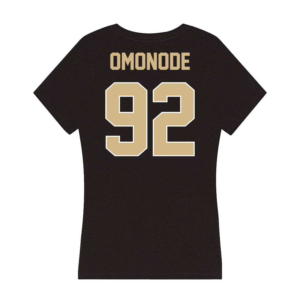 Purdue - NCAA Football : Mo Omonode - Women's V-Neck T-Shirt-1