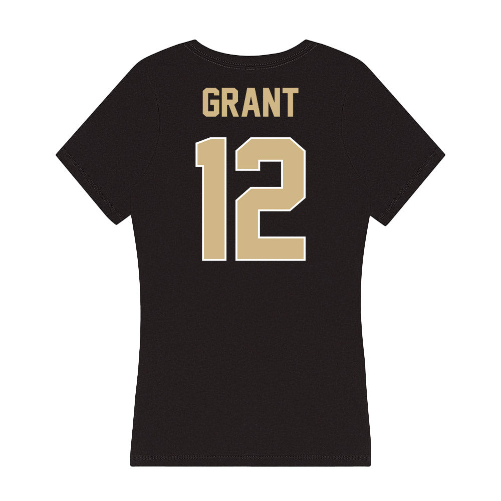 Purdue - NCAA Football : Tarrion Grant - Women's V-Neck T-Shirt-1