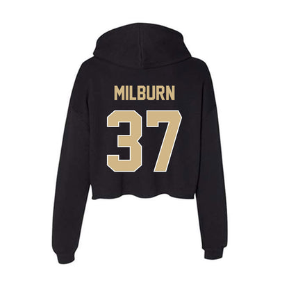 Purdue - NCAA Baseball : Isaac Milburn - Women's Crop Fleece Hoodie-1