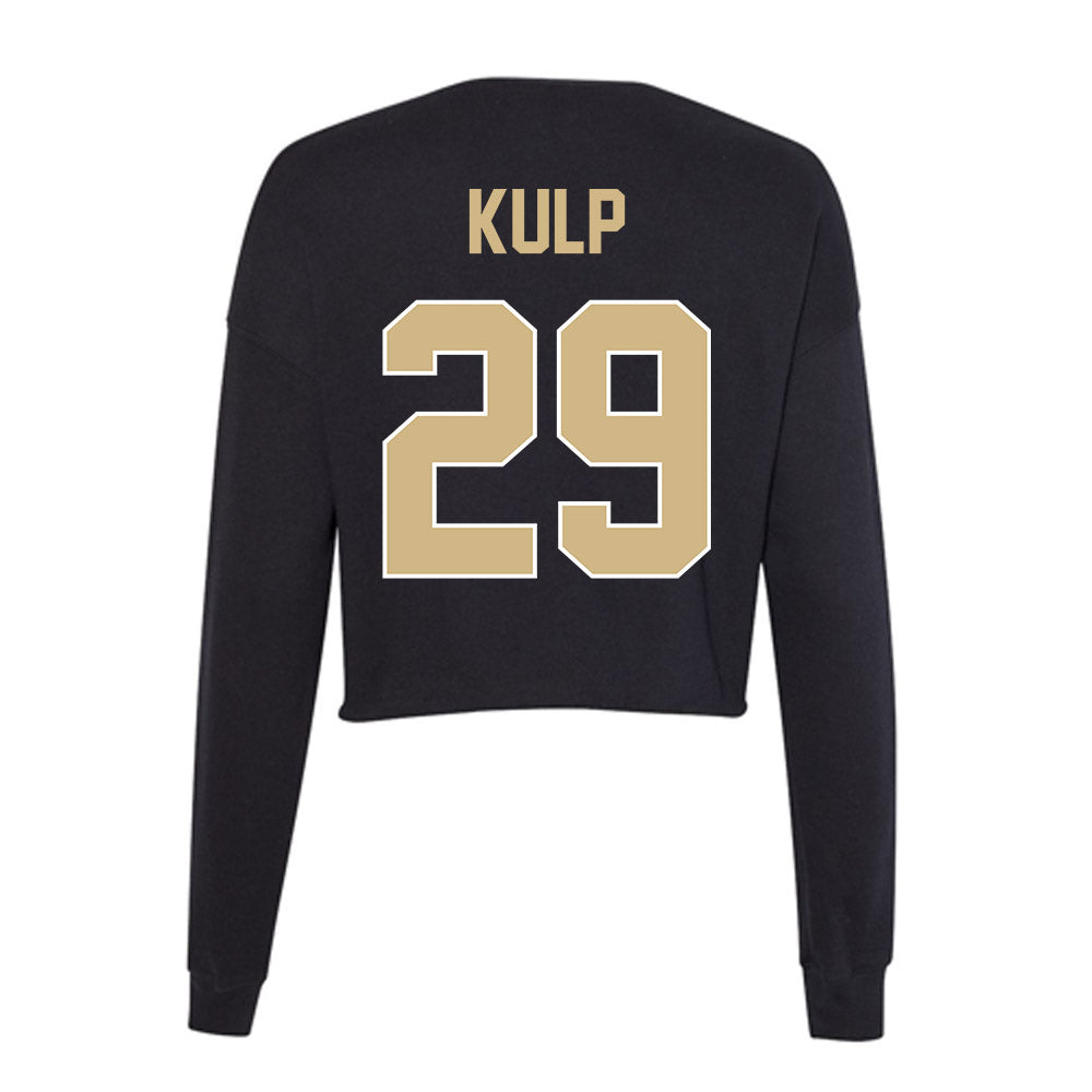 Purdue - NCAA Football : Earl Kulp - Women's Cropped Crew Fleece-1