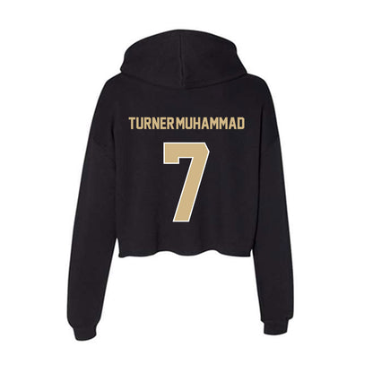 Purdue - NCAA Football : Salim Turner-Muhammad - Women's Crop Fleece Hoodie-1