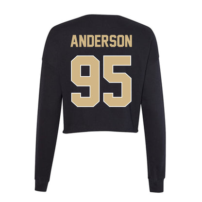 Purdue - NCAA Football : Joseph Anderson - Women's Cropped Crew Fleece-1