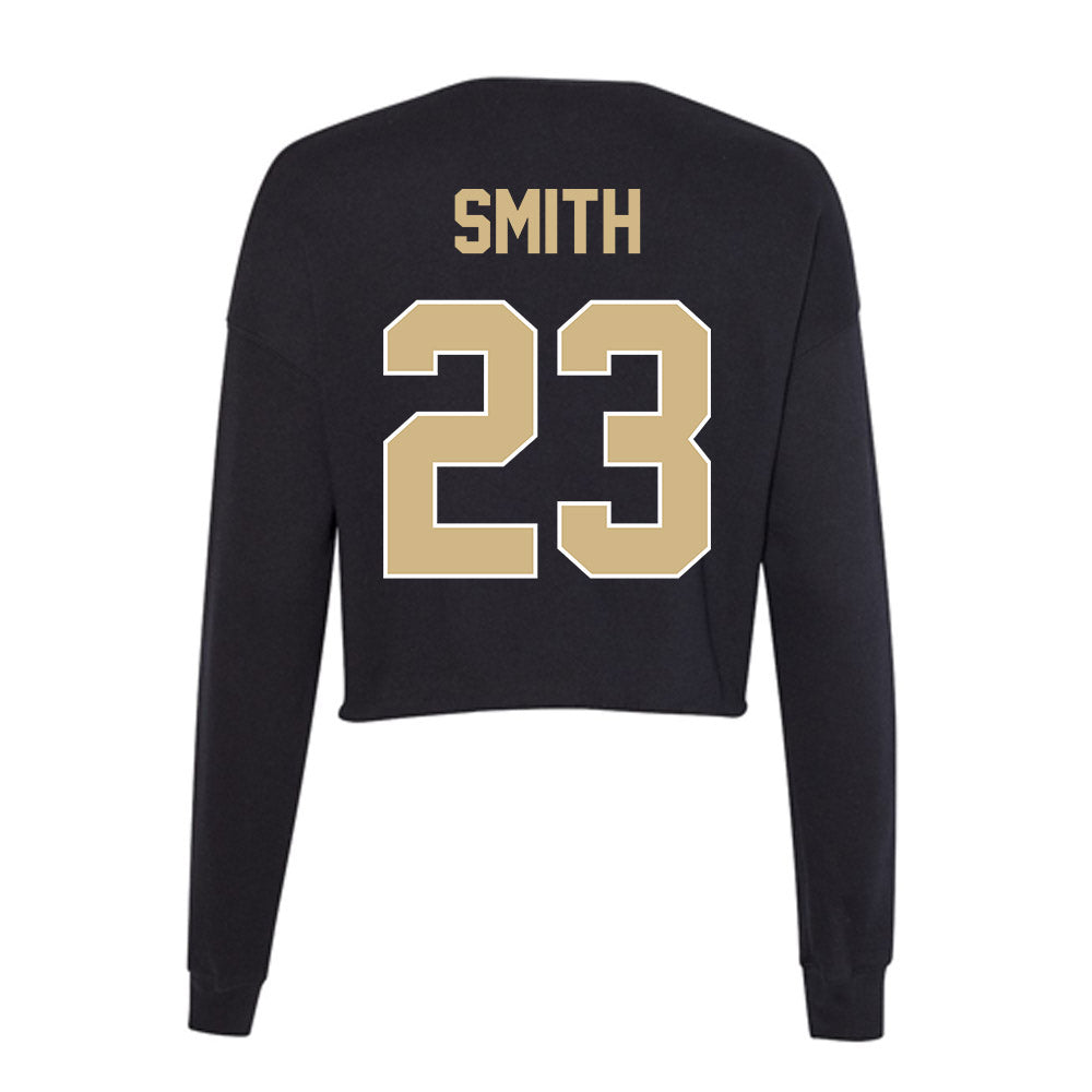 Purdue - NCAA Football : Calvin Smith - Women's Cropped Crew Fleece-1