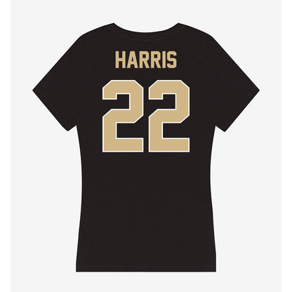 Purdue - NCAA Football : Antonio Harris - Women's V-Neck T-Shirt-1