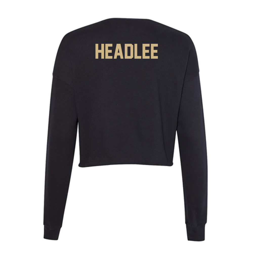 Purdue - NCAA Women's Golf : Michaela Headlee - Women's Cropped Crew Fleece-1