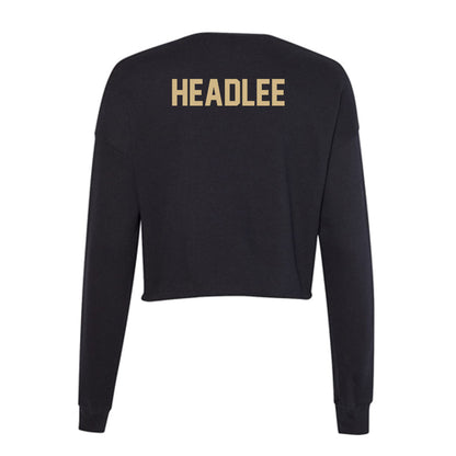Purdue - NCAA Women's Golf : Michaela Headlee - Women's Cropped Crew Fleece-1