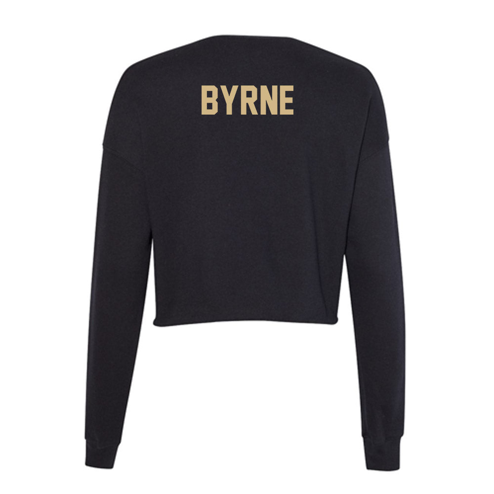 Purdue - NCAA Cheerleading : Sara Byrne - Women's Cropped Crew Fleece-1